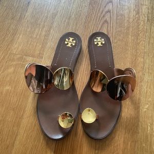 Tory Burch Gold Sandals